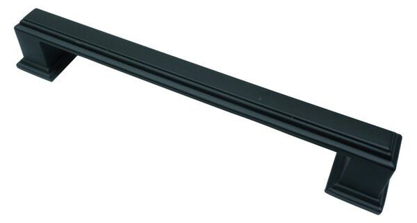 Maner metalic pentru mobilier, model Tasso, distanta dintre gauri = 128 | 192 | 288 mm, finisaj negru mat