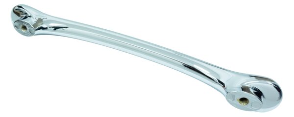 Maner metalic pentru mobilier, model Uriel, distanta dintre gauri = 128 | 224 mm, finisaj crom lucios