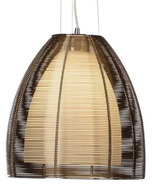 Brilliant Relax lampă suspendată, 1 sursă 30cm bronz, reglabil, Bronz / Alamă Veche, Camera de zi / sufragerie, Metal, Modern