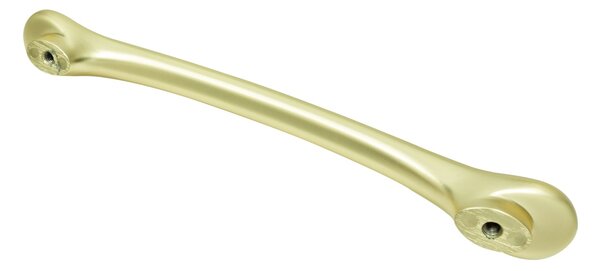Maner metalic pentru mobilier, model Uriel, distanta dintre gauri = 128 | 224 mm, finisaj auriu mat