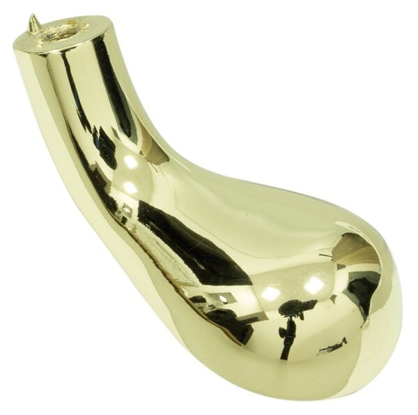 Buton cristal model HIRAM, finisaj auriu lucios/transparent