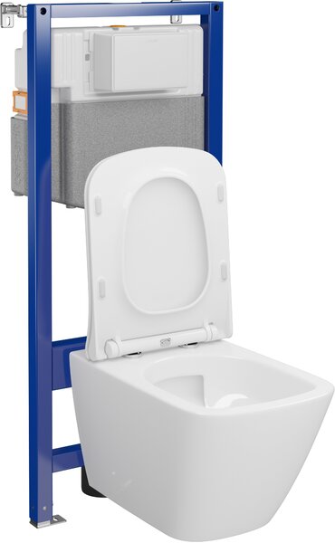 Cersanit City Square set wc cadru cu capac S701-890