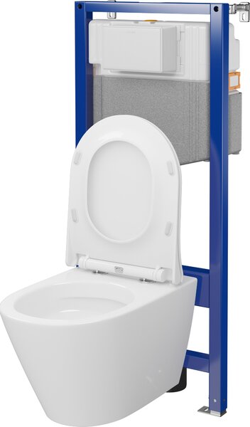 Cersanit City set wc cadru cu capac cu spălare turbionară S701-889