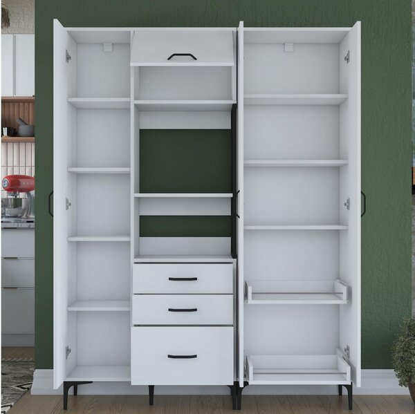 Set dulapuri bucătărie Jenaretta 31 (alb + negru). 1107095