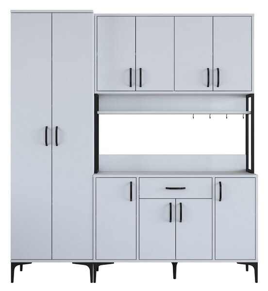 Set dulapuri bucătărie Jenaretta 33 (alb + negru). 1107096