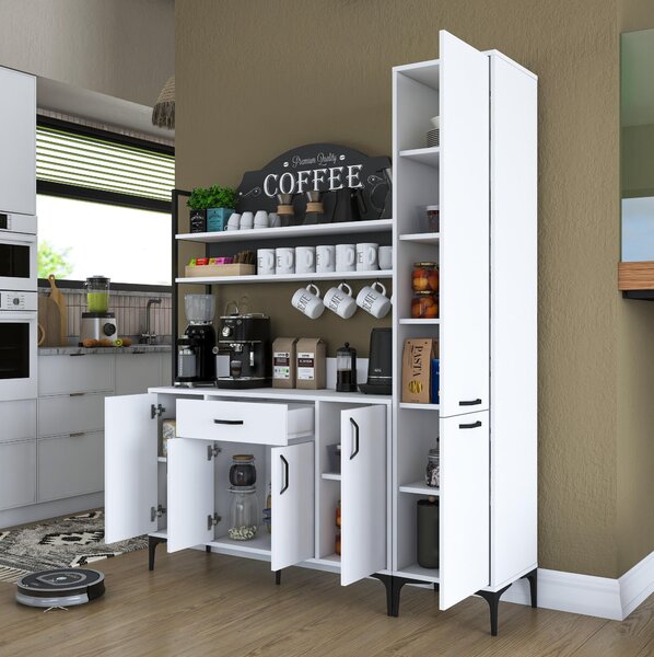 Set dulapuri bucătărie Jenaretta 49 (alb + negru). 1107098