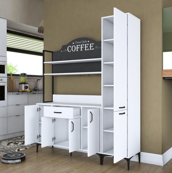 Set dulapuri bucătărie Jenaretta 49 (alb + negru). 1107098