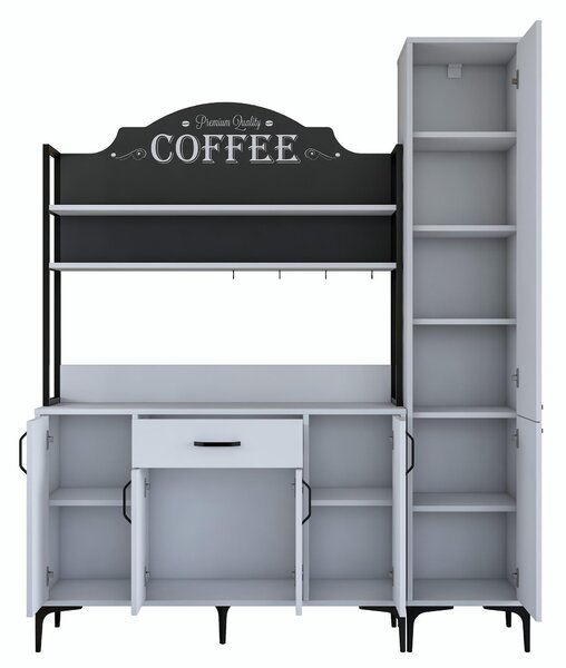 Set dulapuri bucătărie Jenaretta 49 (alb + negru). 1107098