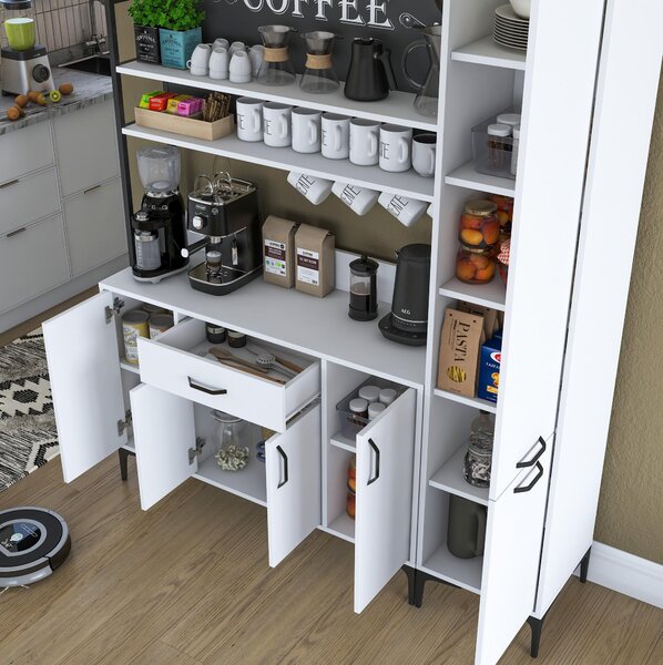 Set dulapuri bucătărie Jenaretta 49 (alb + negru). 1107098