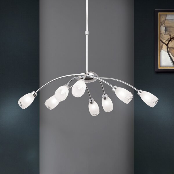 ORION Lampă suspendată MARISA, reglabil, Metalic, Camera de zi / sufragerie, Metal, Modern