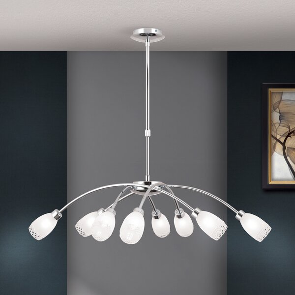 ORION Lampă suspendată MARISA, reglabil, Metalic, Camera de zi / sufragerie, Metal, Modern
