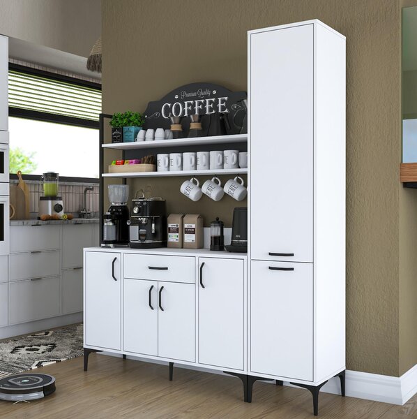 Set dulapuri bucătărie Jenaretta 49 (alb + negru). 1107098