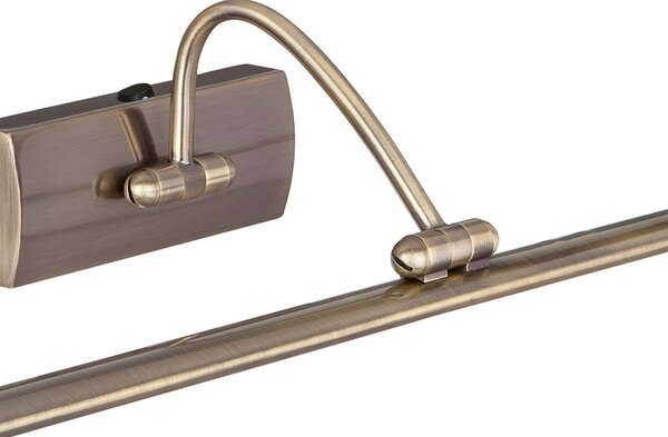 Searchlight Aplică tablou LED Head cu cap reglabil, 64cm, Bronz / Alamă Veche, Camera de zi / sufragerie, Metal, Modern