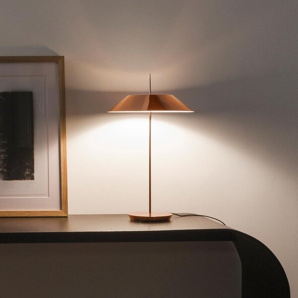 Vibia Mayfair lampă de masă LED, cupru lucios, reglabil, Cupru, Hol, Metal, Design