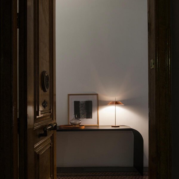 Vibia Mayfair lampă de masă LED, cupru lucios, reglabil, Cupru, Hol, Metal, Design