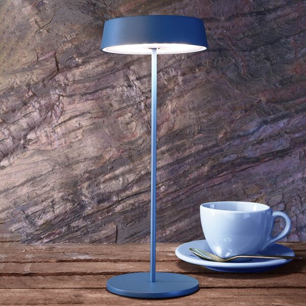 Deko-Light Miram lampă de masă LED acum., reglabilă albastră, reglabil, Albastru, Camera de zi / sufragerie, Metal, Modern