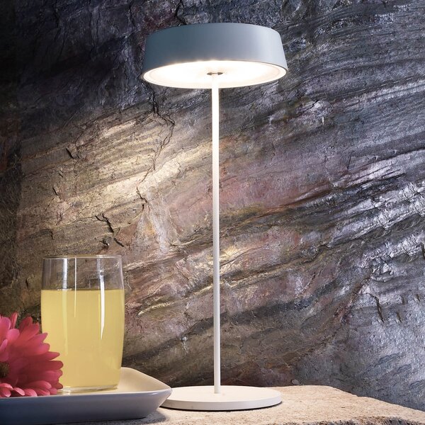 Deko-Light Miram lampă de masă LED acum., reglabilă, albă, reglabil, Alb, Camera de zi / sufragerie, Metal, Modern