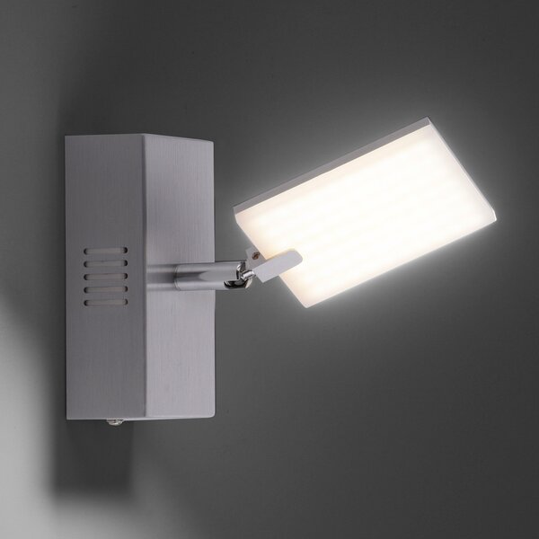PURE Mira aplică perete LED cu Remote, CCT, alu, reglabil, Metalic, Camera de zi / sufragerie, Metal, Modern