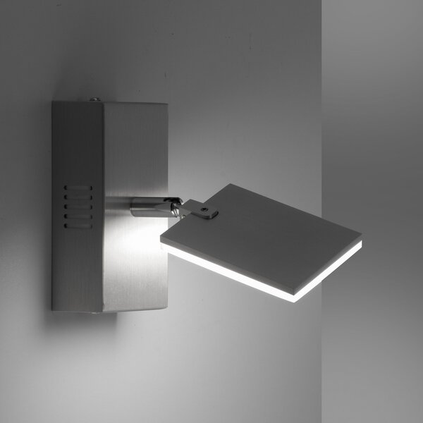 PURE Mira aplică perete LED cu Remote, CCT, alu, reglabil, Metalic, Camera de zi / sufragerie, Metal, Modern