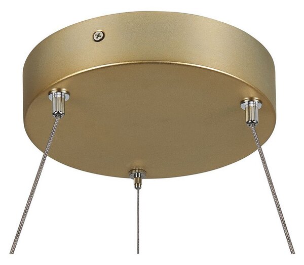 SLV Lampă suspendată LED One 60, alamă, Ø 60 cm, lumină orientabilă în sus/jos,, reglabil, Auriu / Alamă, Camera de zi / sufragerie, Metal, Modern