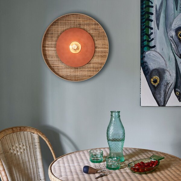 Lampă de perete MARKET SET, Portinatx, reglabil, Maro / Rugină, Camera de zi, Ceramică, Design