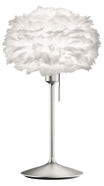 UMAGE Eos mini lampă de masă alb / oțel periat, Alb, Camera de zi / sufragerie, Metal, Design