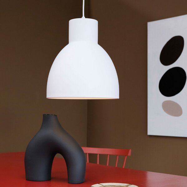 Dyberg Larsen Suspensie Coast, Ø 30 cm, alb, reglabil, Alb, Camera de zi / sufragerie, Metal, Scandinavă