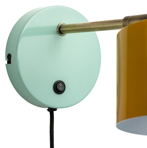 Dyberg Larsen Ocean aplică curry alamă turcoaz, Albastru, Camera de zi / sufragerie, Metal, Scandinavă