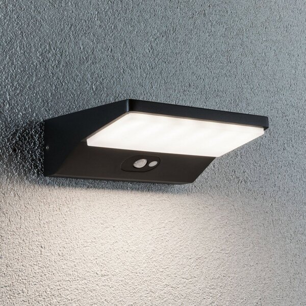Paulmann House aplică LED, senzor adâncime 15 cm, Negru, Metal, Modern