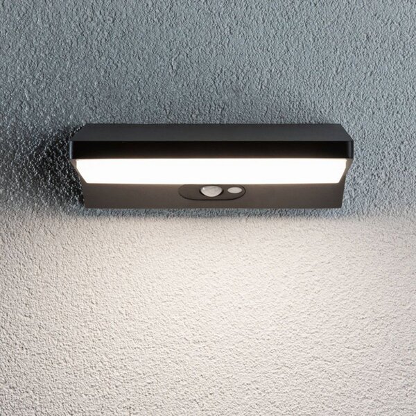 Paulmann House aplică LED, senzor adâncime 15 cm, Negru, Metal, Modern
