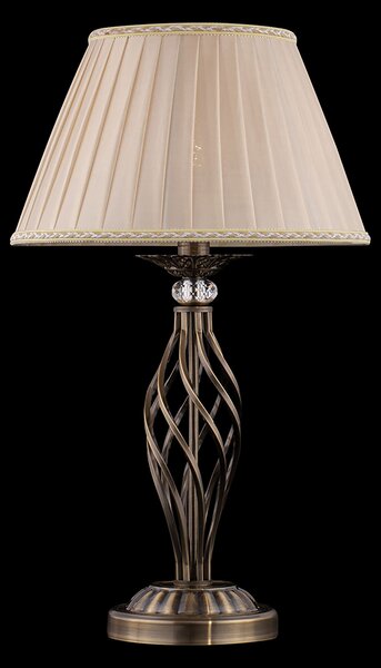 Maytoni Grace lampă de masă 1 bec alamă/bej, Auriu / Alamă, Camera de zi / sufragerie, Metal, Casă de țară / Rustic