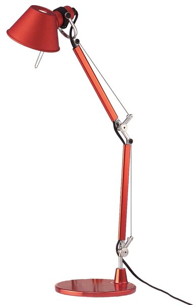 Artemide Lampa de masă Tolomeo Micro, roșie, Roșu, Studiu / Birou, Metal, Design