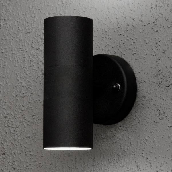 Konstsmide Aplică de exterior Modena 7571 2 fluxuri, negru, Negru, Metal, Modern