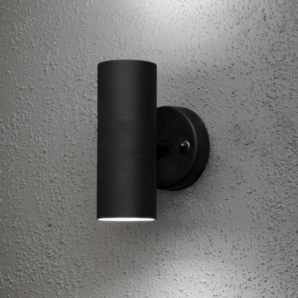 Konstsmide Aplică de exterior Modena 7571 2 fluxuri, negru, Negru, Metal, Modern