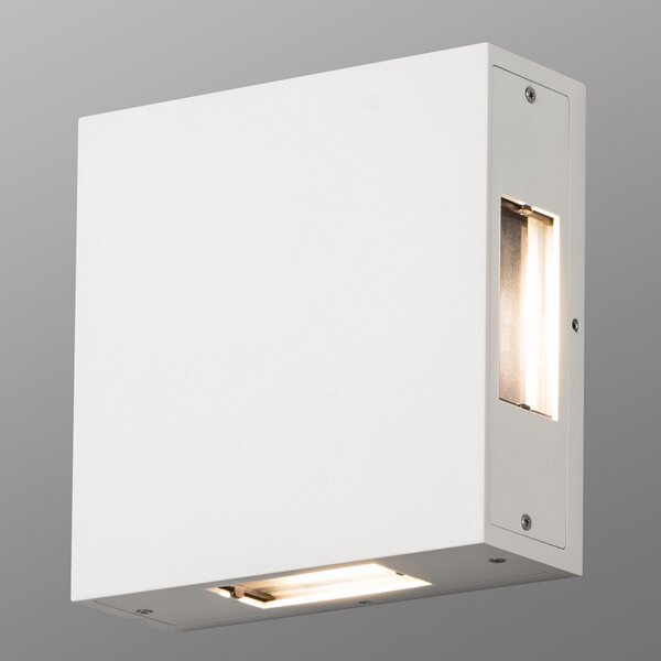Konstsmide Cremona - aplică LED de exterior, reglabilă, alb, Alb, Metal, Scandinavă