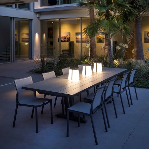 Les Jardins Felinar LED solar Bump 300 portabil, gri, reglabil, Gri, Plastic, Felinar
