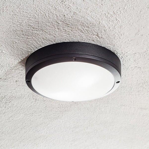 Nordlux Desi 28 - o plafonieră de exterior, Negru, Metal, Modern