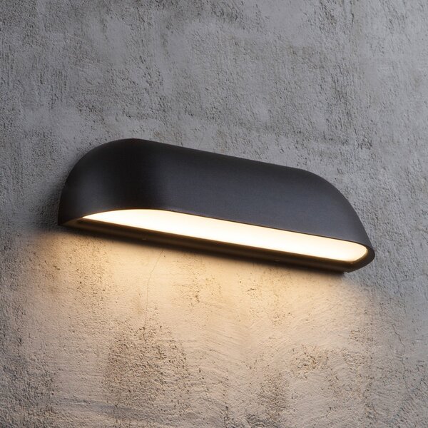 Nordlux Aplică LED de exterior Front 26, negru, Negru, Metal, Modern