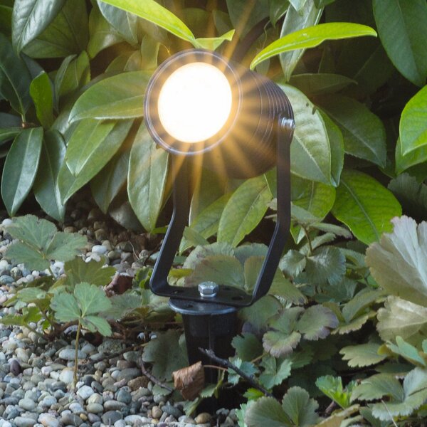 Heitronic Proiector LED cu crampon Pasas rabatabil, Negru, Metal, Modern