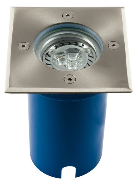 Heitronic Spot de podea încastrabil Potsdam, IP67, unghiular, Metalic, Metal, Modern, Luminile încastrate unghiulare