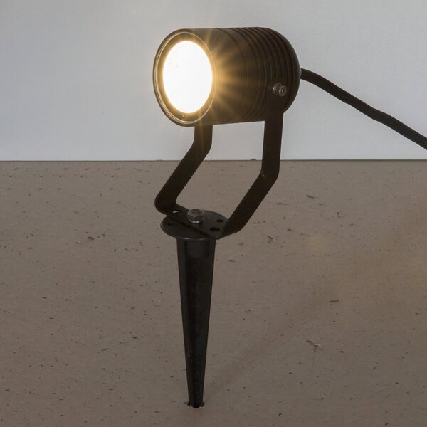 Heitronic Proiector LED cu crampon Pasas rabatabil, Negru, Metal, Modern