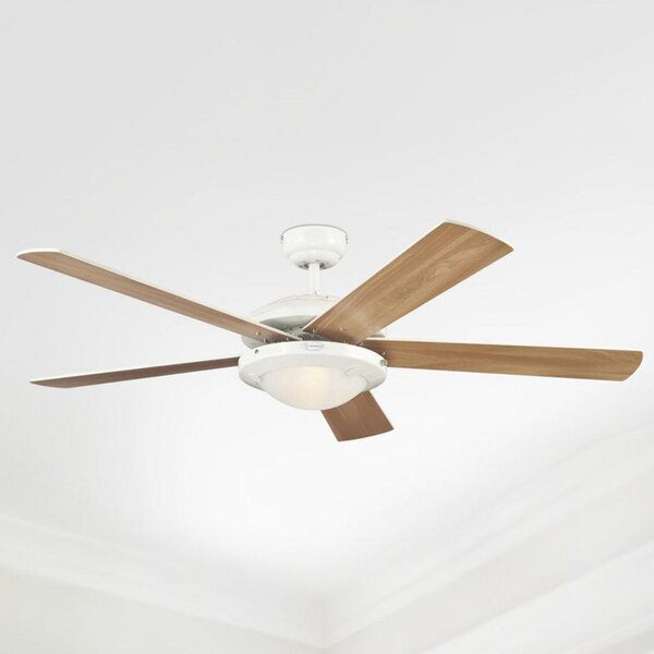 Westinghouse Ventilator Comet 2 cu lumină, Lemn, Camera de zi / sufragerie, Lemn, Modern