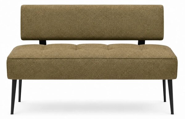 Coltar bucatarie BANCO, sezlong stanga, stofa catifelata verde olive -