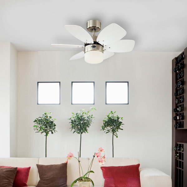 Westinghouse Floral Royal ventilator de tavan, Gri, Camera de zi / sufragerie, Metal, Modern