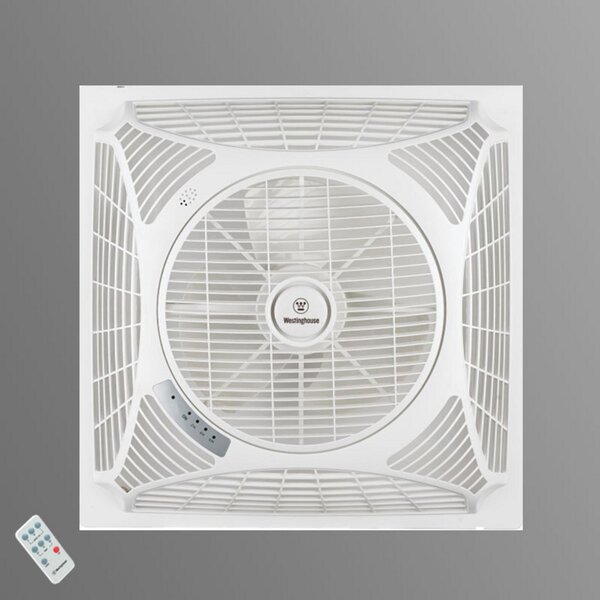 Westinghouse Ventilator de tavan Windsquare, Alb, Camera de zi / sufragerie, Plastic, Modern
