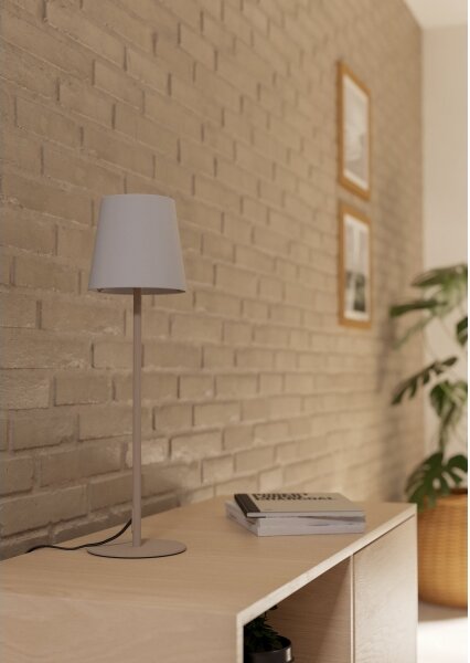 Eglo 901128 - Lampă de masă FIORANA 1xE14/40W/230V crem/alb