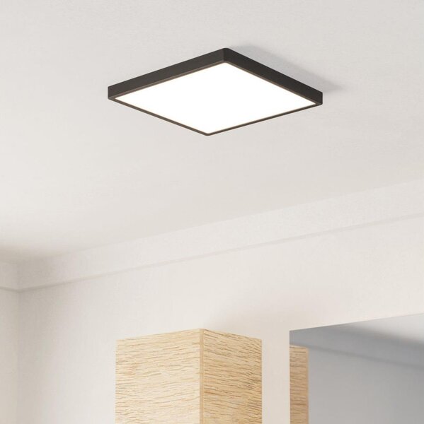 Plafonieră LED pentru baie Eglo FUEVA LED/13W/230V 29x29 cm IP44 negru - 901331