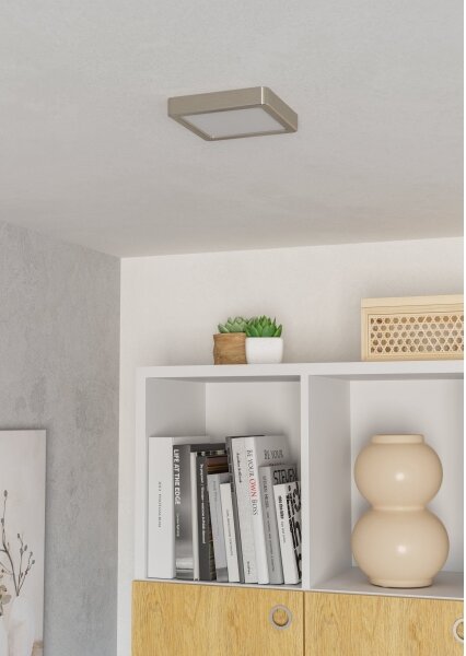 Eglo 901319 - Plafonieră LED FUEVA LED/7W/230V 2700/4000/6500K 15x15 cm crom