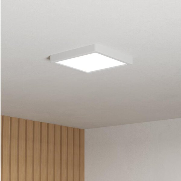 Eglo 901336 - Plafonieră LED FUEVA pentru baie, 10,5 W, 230 V, 22 x 22 cm, IP44, alb