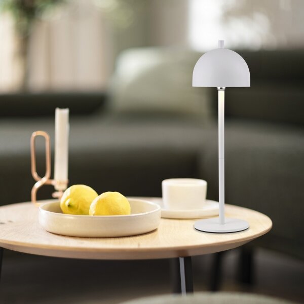 Schöner Wohnen 19244-16 - Lampă de masă LED BELLIS, dimabilă, LED/2,5W/5V IP54, albă
